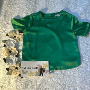 Emerald green LOFT blouse. Size S